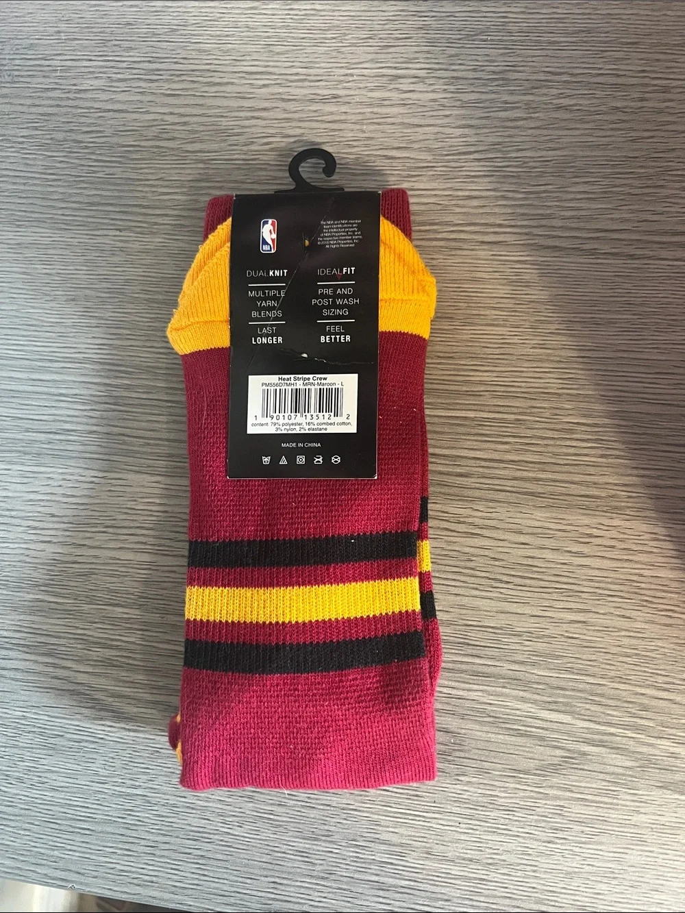 Miami Heat Athletic Crew Socks size L